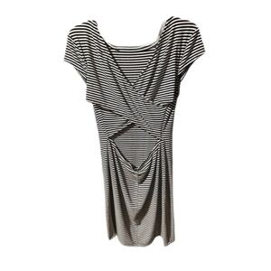 Teeze Me Black & White Striped Crisscross Back Summer Beach Prefect Condition XL